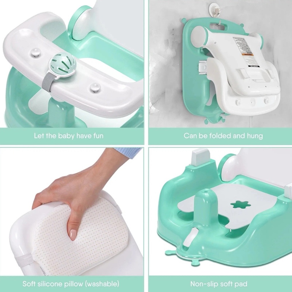Mint Green Baby Bath Seat